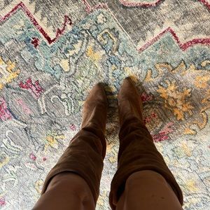 Stuart Weitzman scrunch suede boot